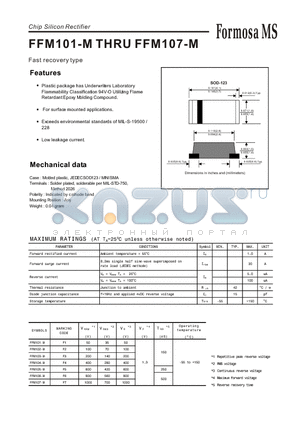 FFM102-M datasheet - Fast recovery type