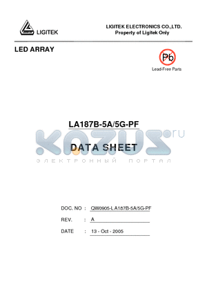 LA187B-5A-5G-PF datasheet - LED ARRAY