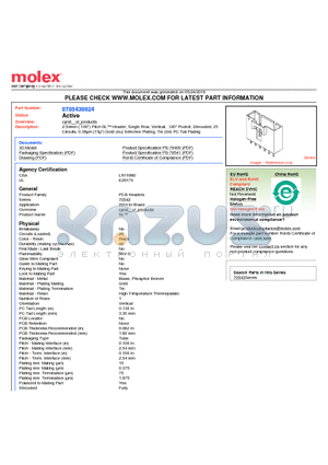 70543-0024 datasheet - 2.54mm (.100