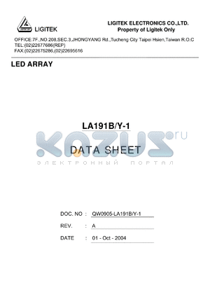 LA191B-Y-1 datasheet - LED ARRAY