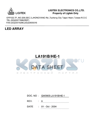 LA191B-HE-1 datasheet - LED ARRAY