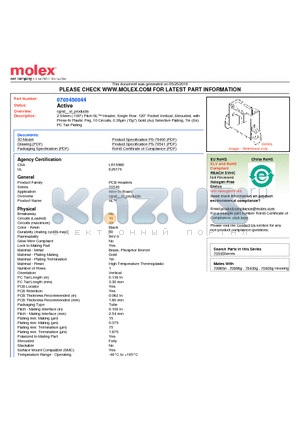 70545-0044 datasheet - 2.54mm (.100