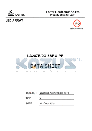 LA207B-2G.3SRG-PF datasheet - LED ARRAY