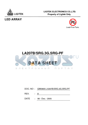 LA207B-SRG.3G.SRG-PF datasheet - LED ARRAY