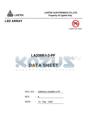 LA208B-I-2-PF datasheet - LED ARRAY