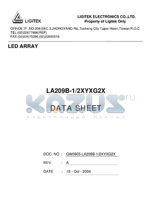 LA209B-1-2XYXG2X datasheet - LED ARRAY