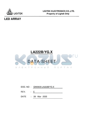 LA222B-YG.X datasheet - LED ARRAY