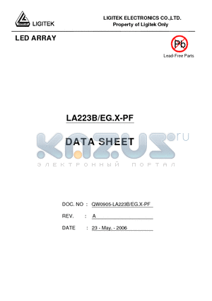 LA223B-EG.X-PF datasheet - LED ARRAY