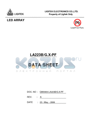 LA223B-G.X-PF datasheet - LED ARRAY
