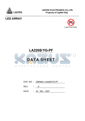 LA226B-YG-PF datasheet - LED ARRAY