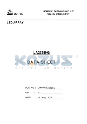 LA236B-G datasheet - LED ARRAY
