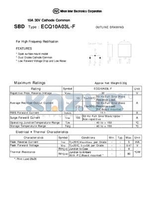 ECQ10A03L-F datasheet - Schottky Barrier Diode