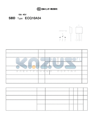 ECQ10A04 datasheet - Schottky barrier Diode