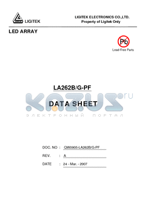 LA262B-G-PF datasheet - LED ARRAY