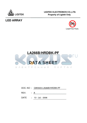 LA266B-HRDBK-PF datasheet - LED ARRAY