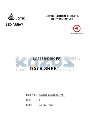 LA268B-DBK-PF datasheet - LED ARRAY
