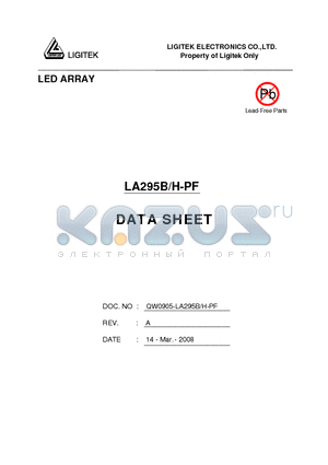 LA295B-H-PF datasheet - LED ARRAY