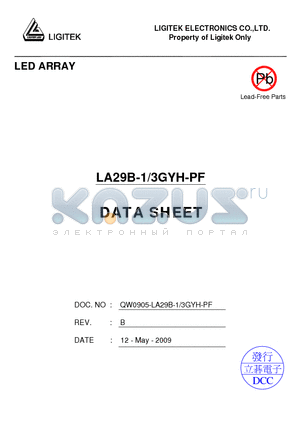 LA29B-1-3GYH-PF datasheet - LED ARRAY