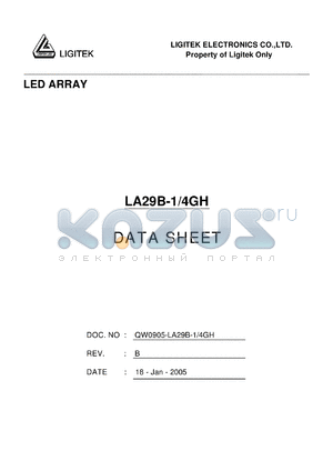 LA29B-1-4GH datasheet - LED ARRAY