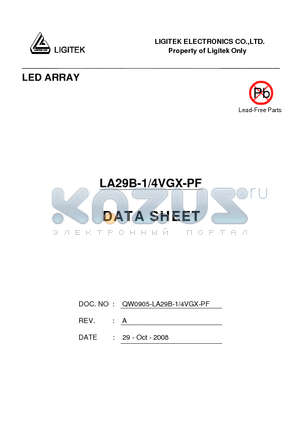 LA29B-1-4VGX-PF datasheet - LED ARRAY