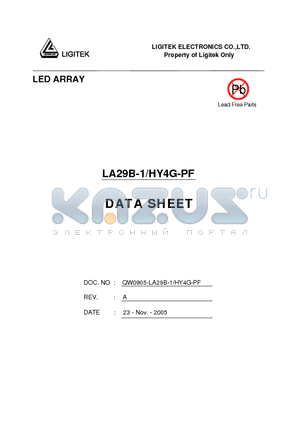 LA29B-1-HY4G-PF datasheet - LED ARRAY