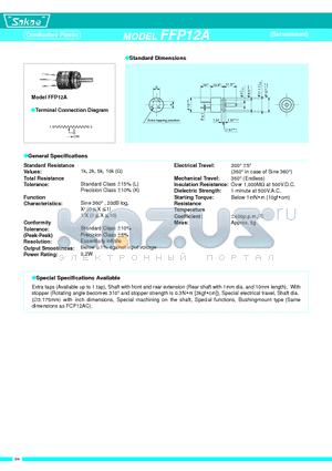 FFP12A datasheet - Conductive Plastic