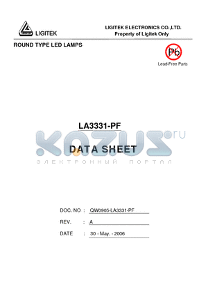 LA3331-PF datasheet - ROUND TYPE LED LAMPS