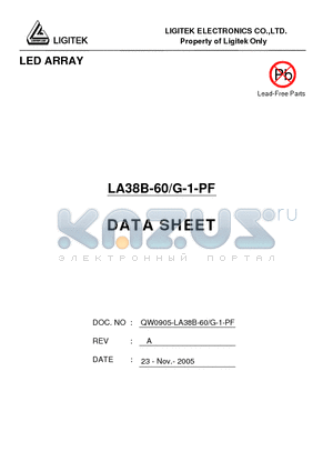 LA38B-60-G-1-PF datasheet - LED ARRAY