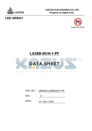 LA38B-60-H-1-PF datasheet - LED ARRAY