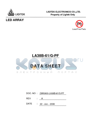 LA38B-61-G-PF datasheet - LED ARRAY