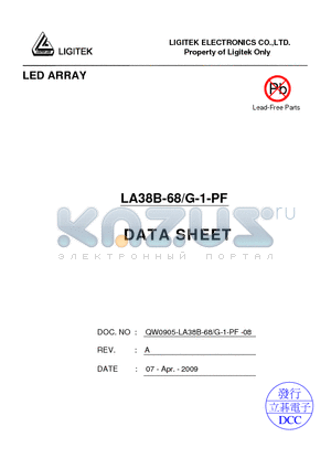 LA38B-68-G-1-PF datasheet - LED ARRAY