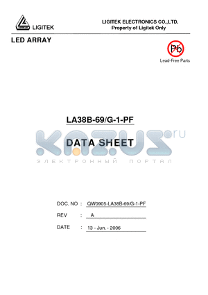 LA38B-69-G-1-PF datasheet - LED ARRAY