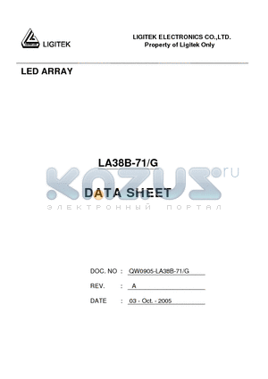 LA38B-71-G datasheet - LED ARRAY