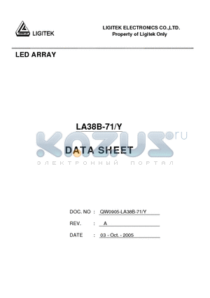 LA38B-71-Y datasheet - LED ARRAY