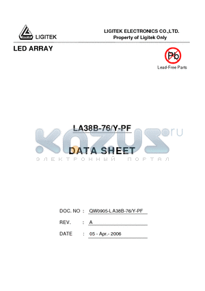LA38B-76-Y-PF datasheet - LED ARRAY