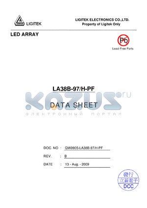 LA38B-97-H-PF datasheet - LED ARRAY