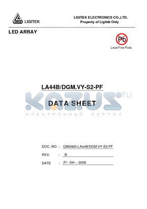 LA44B-DGM.VY-S2-PF datasheet - LED ARRAY