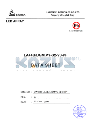 LA44B-DGM.VY-S2-V0-PF datasheet - LED ARRAY
