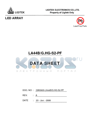 LA44B-G.HG-S2-PF datasheet - LED ARRAY