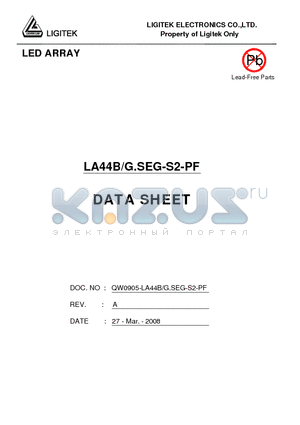 LA44B-G.SEG-S2-PF datasheet - LED ARRAY