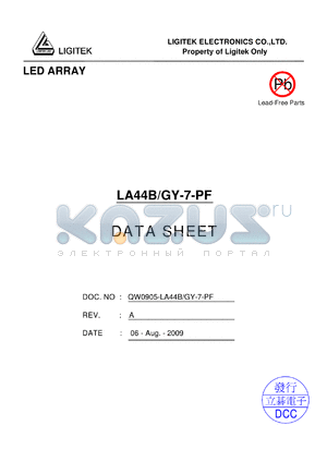LA44B-GY-7-PF datasheet - LED ARRAY