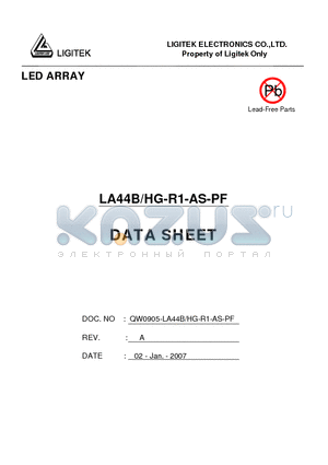 LA44B-HG-R1-AS-PF datasheet - LED ARRAY