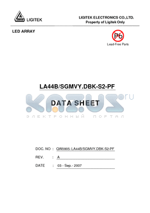 LA44B-SGMVY.DBK-S2-PF datasheet - LED ARRAY