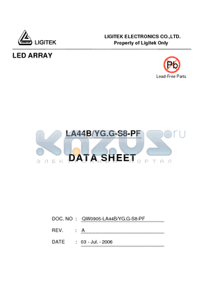 LA44B-YG.G-S8-PF datasheet - LED ARRAY