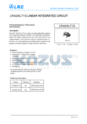 LR432ALT1G datasheet - LINEAR INTEGRATED CIRCUIT Quick Turn-on