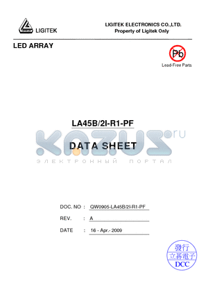 LA45B-2I-R1-PF datasheet - LED ARRAY