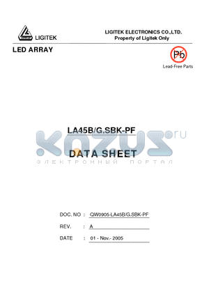 LA45B-G.SBK-PF datasheet - LED ARRAY