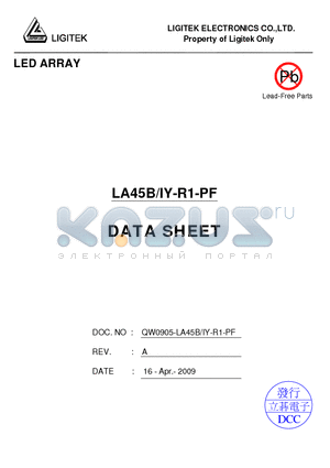 LA45B-IY-R1-PF datasheet - LED ARRAY