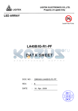 LA45B-IG-R1-PF datasheet - LED ARRAY