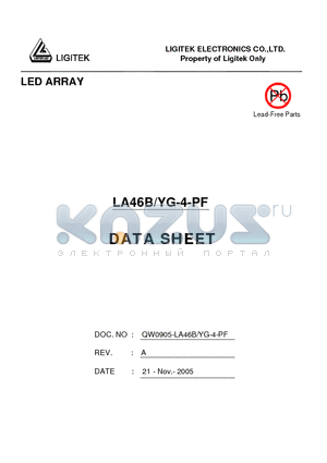 LA46B-YG-4-PF datasheet - LED ARRAY
